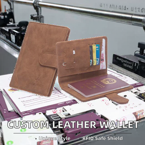 Cartera de Viaje Personalizada, Porta Pasaportes de Alta Calidad en PU con Bloqueo RFID y Cierre de Clip - Product Image 2