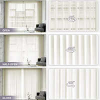 Persianas Verticales Motorizadas de Tela Personalizadas con Control Remoto, Diseño Impermeable y Duradero para Hotel u Oficina