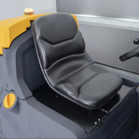 Autolaveuse autoportée industrielle haute performance à batterie, double brosse de 17 pouces, pour usage intensif en usine