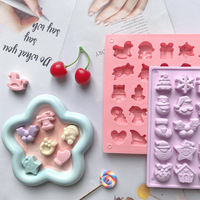 Moule en silicone multi-cavités de Noël pour desserts, plateau de cuisson pour bonbons, chocolat, gelée, décoration de gâteaux