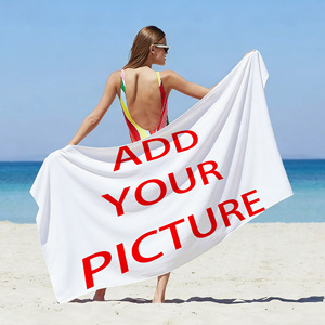 Asciugamano da Spiaggia Personalizzato con Logo e Foto, Asciugatura Rapida in Microfibra, per Palestra, Hotel, Piscina, Viaggio, Regalo Fai-da-Te - Product Image 1