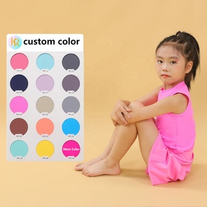 Set Rok Yoga Tenis Kerui Mom and Me untuk Anak Perempuan, Pakaian Olahraga Anak, Set Kebugaran Gym Anak Perempuan, Setelan Yoga Kebugaran Dua Potong Warna Solid untuk Anak Perempuan - Product Image 1