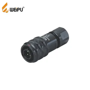 WEIPU फैक्टरी पुश-खींच IP67 2pin 3pin निविड़ अंधकार पावर कनेक्टर अनुकूलित रंग तेजी से केबल बैटरी कनेक्टर