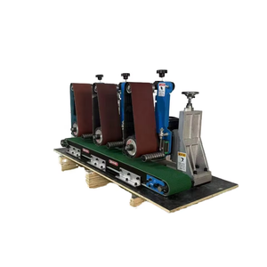 三头带式抛光机，用于金属表面去毛刺 - Product Image 1