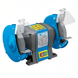 Amoladora de Banco Fervi de 200 mm con Doble Disco y Protector de Seguridad para Afilar Metal - Product Image 2