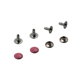 Snelle Levering Klinknagel Levering Messing Materiaal Roodbruine Coating Kleur Enkele Ronde Hoofd Klinknagels Voor Portemonnee - Product Image 2