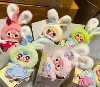 Wakuku Original bébé trois Macaron lapin en peluche 1/12 échelle 14 + y aveugle boîte Animal