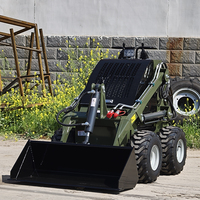 Mini-Kompaktlader mit Raupenantrieb, Diesel- oder Benzinmotor, CE EPA Euro 5, Kleiner Raupenlader mit Anbaugeräten, Direktverkauf ab Werk