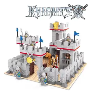 AUSINI 27110 Knights Castle Series Building Block Set bambini fai da te modello educativo mattoni giocattoli