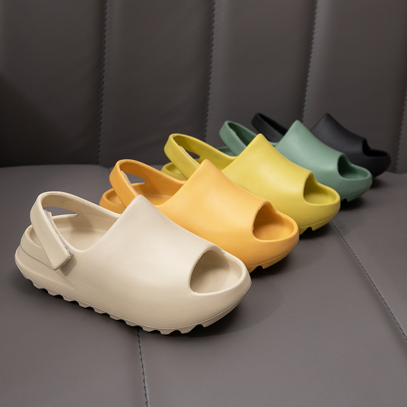 Горячая Распродажа 2021, мягкие Повседневные тапочки для малышей yeezy, детские сандалии 2021