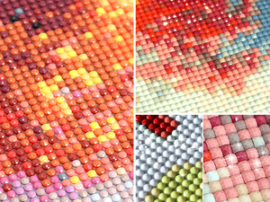 Meilleures ventes : Kit de peinture diamant 5D <span class=keywords><strong>Attrape</strong></span>-rêves floral, Décoration artistique pour la maison - Product Image 5