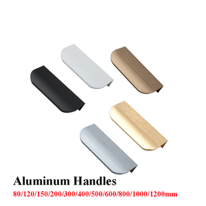 Sang Trọng Hiện Đại 80-12000Mm Vàng Nhôm Giấu Ngăn Kéo Tủ Tay Nắm Cửa Cho Nhà Bếp Phòng Ngủ Tủ Quần Áo Tủ Quần Áo Sử Dụng Chống Gỉ - Product Image 3