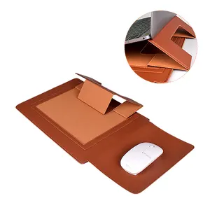 الأكثر مبيعًا حقيبة كمبيوتر محمول 3in1 من الجلد الصناعي مع لوحة ماوس ، حقيبة كمبيوتر محمول مقاومة للماء 13 14 15 بوصة