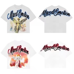 Camisetas Mixed Emotion para Hombre, Ropa de Alta Calidad, Camisetas de Algodón 100%, Camisetas Gráficas Estampadas de Estilo Urbano, Camisetas Extra Grandes para Hombre - Product Image 1