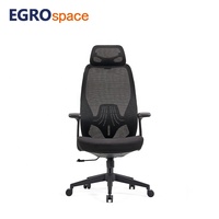 Chaise de bureau ergonomique pivotante de conception moderne EGROspace, pour les cadres, les clients et le personnel, réglable