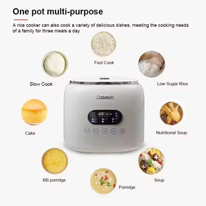 Cuisinière à riz électrique numérique multifonction de haute qualité 2,5 L avec cuve intérieure en acier inoxydable pour cuisson à faible teneur en sucre - Product Image 4
