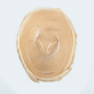 Natural Thin Skin <b>Toupee</b> 0810mm PU Base v Loop Hairline Indian Remy Hair for Men - Product Image 2