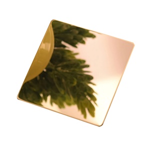 Oro metallizzato colore decorativo <span class=keywords><strong>Ss</strong></span> 8K specchio 430 201 304 304L 316L 1.0mm di spessore lamiera di acciaio inossidabile - Product Image 5