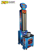 King of Hammer Boxing Machine, Machine de jeu d'arcade à monnayeur, Machine de force de frappe de boxeur, Machine de jeu de sport de rue Big Punch en acier