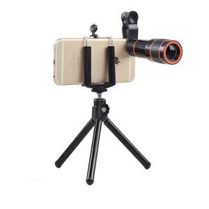 Mobile Phone Detachable Camera Lens Phone Photographic12x Telescope Fisheye Selfie 4 in 1 Lenses