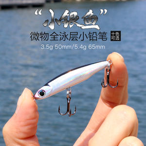 Nuevo 5cm 3,5g 6,5 cm 5,4G hundimiento cebo duro lápiz mar pesca señuelo agua superior lápiz Artificial señuelo de pesca para pez aguja - Product Image 3
