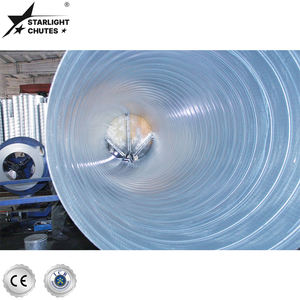 STARLIGHT CHUTES SC Tuyau en spirale en acier galvanisé <span class=keywords><strong>pour</strong></span> systèmes de retour d'air CVC commerciaux - Installation facile Personnalisable - Product Image 2