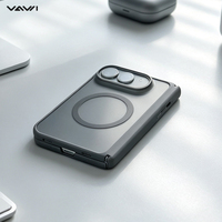 Étui de téléphone VAWI B540 Translucence Simple Frosted Texture pour iPhone Duo 360 °   Support de Bague Rotative pour Téléphone avec Protection Intégrée
