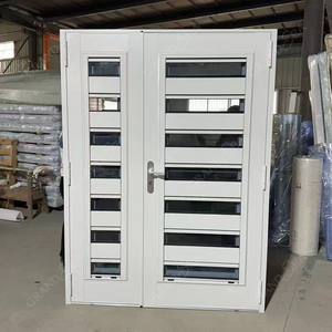 Fenêtres à <span class=keywords><strong>battant</strong></span> en aluminium personnalisées Profil à rupture thermique Obturateur de fenêtre en aluminium français avec panneaux réglables - Product Image 5