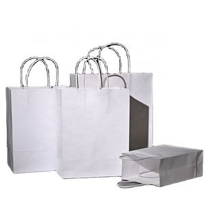 Recyclable <b>Biodegradable</b> <b>Paper</b> Bags with Handles Brown Kraft <b>Paper</b> Bags Packaging - Product Image 5