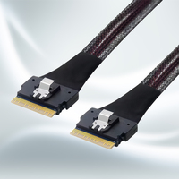Câble interne SAS 4.0 pour châssis de serveur, modèle Wholesale Slim SAS 8654 8i vers SFF-8654 74P, pour applications électroniques