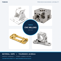 Pièces CNC OEM personnalisées avec tolérance de ±0,005 mm, support de charnière d'antenne satellite en HDPE, inspection à 100 %, fabrication CNC sur mesure