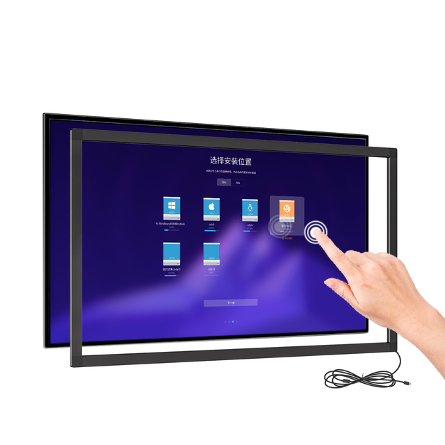 Green Touch 20 Points 55 Inch Multi Infrared Touch Screen Frame Overlay Kits