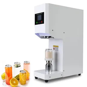 Automatic Electric Commercial Can Sealing Machine Soda Can Sealing Machine With Cup Holder Bubble Tea Shop Can Sealer Machine