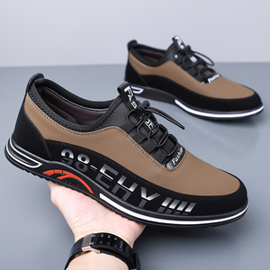 Chilowa Zapatillas informales transpirables para hombre, suela de goma de tacón bajo, zapatos deportivos de ocio, diseño sin cordones a la moda - Product Image 3