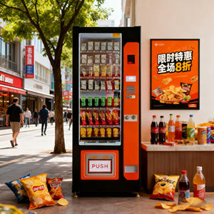 Máquina Expendedora Automática de Comida Caliente con Pantalla Táctil de 10.1 Pulgadas, Personalizable y de Autoservicio, para <span class=keywords><strong>Ramen</strong></span>, Agua Caliente y Fideos Instantáneos - Product Image 4