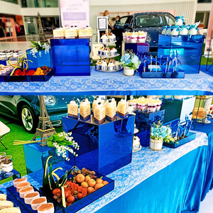 Nhà máy tùy chỉnh <span class=keywords><strong>Acrylic</strong></span> hiển thị thực phẩm risers tiệc cưới tự chọn hiển thị Cube <span class=keywords><strong>Acrylic</strong></span> phục vụ cho hiển thị thực phẩm - Product Image 5