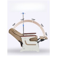 Fauteuil d'infusion électrique inclinable de qualité supérieure, fauteuil médical de luxe pour salle d'attente, fauteuil IV avec dossier réglable, personnalisable