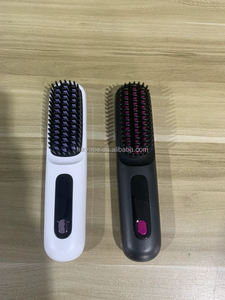 נייד חשמלי מיני שיער מחליק מסרק USB נטענת אלחוטי שלילי יון חם מסרק שיער מסרק לנשים - Product Image 4