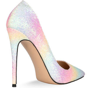 <span class=keywords><strong>Scarpe</strong></span> da Donna <span class=keywords><strong>con</strong></span> <span class=keywords><strong>Tacco</strong></span> Alto Taglia 45, Décolleté <span class=keywords><strong>con</strong></span> <span class=keywords><strong>Tacco</strong></span> Sottile Super Alto Multicolore, <span class=keywords><strong>Scarpe</strong></span> Eleganti a Punta Bassa - Product Image 6