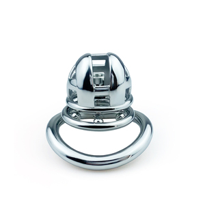 Jaula de Castidad <span class=keywords><strong>Cobra</strong></span> FRRK para Hombre, Anillos para Pene de Acero Inoxidable, Juguetes Sexuales de Bondage Pequeños, Gran Abertura Frontal, Juegos para Adultos - Product Image 4