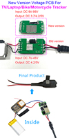 Mini Rastreador GPS GT01 Económico, Amplio Voltaje DC 9V-95V, GT02 con Alarma Antipérdida para Computadora Portátil, TV, Vehículo