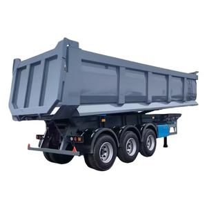 Camion à benne basculante en parfait état, capacité de la benne arrière, boîte de transport de sable, remorque semi-remorque en acier 12R22.5, benne arrière basculante - Product Image 5