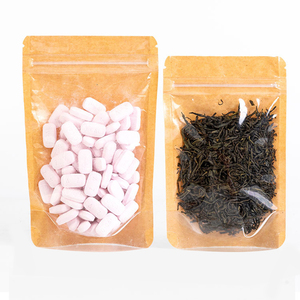 Bolsa de papel kraft transparente para dulces, frutos secos y nueces, bolsa de embalaje tipo stand-up pouch. - Product Image 2