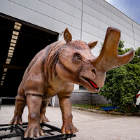 Fournisseur chinois de brontothères robotiques grandeur nature pour parcs d'attractions, animaux animatroniques pour parcs à thème