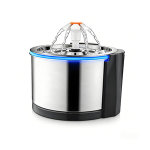 Bebedero Automático para Mascotas de Acero Inoxidable de 2.5L, Bebedero para Gatos de Alta Gama, Bajo Ruido, Compatible con OEM y ODM - Product Image 1