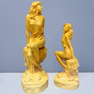 Decoración moderna para el hogar hermosa talla de boj <span class=keywords><strong>Venus</strong></span> escultura personalizada de madera maciza mujer occidental hecha a mano para Interior - Product Image 3