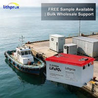 Batería LiFePO4 51.2V 150AH Grado A 6000 Ciclos Batería Marina de Litio RS485 BMS Inteligente Terminal M8 CE RoHS IP67 Servicio OEM ODM