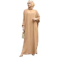 Nouvelle conception Abaya de Dubaï, Kaftan turc modeste, robe élégante à manches longues pour femme musulmane, robe de bal en satin scintillant naturel