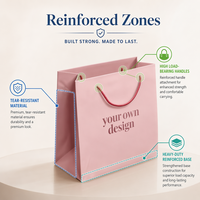 Sac de luxe personnalisé pour la vente de vêtements au détail sac d'emballage cadeau en rose bolsas de papel sacs d'emballage à provisions en papier avec poignées pour vêtements