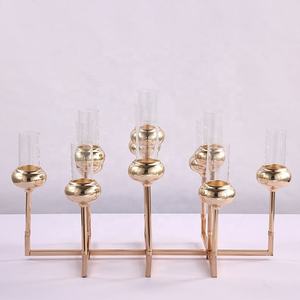 Legance Wedding IG Olden IG OUND Anging ITH rytha lower tantands able hanhandelier enterentrepiece - Product Image 5